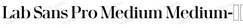 Lab Sans Pro Medium Medium字体转换